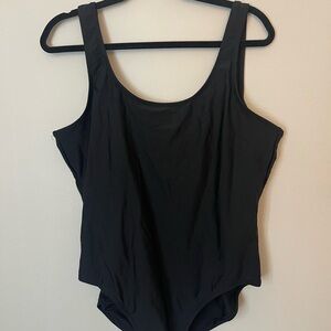 Classic Black One-Piece Swimsuit